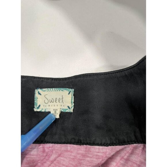 Sweet by Miss Mee red floral blouse size small - Picture 10 of 10